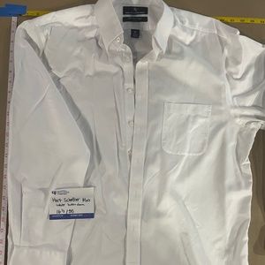 Hart Schaffner Marx White Dress Shirt 16.5/35